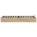 vidaXL Otomanový posteľný rám s úložiskom Sonoma dub 203 x 100 x 25 cm
