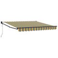 vidaXL Sklopná markíza Viacfarebný 350 x 250 cm Polyester a kov