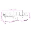 vidaXL Denná posteľ čierna masívna borovica 90x200 cm
