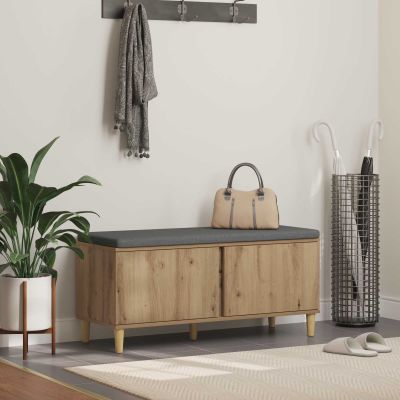 vidaXL Predsieňová lavica Remeselný Dub 100 x 38 x 46 cm