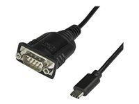 Až 921,6 Kbps Baud - USB / sériový kábel - DB-9 (M) do USB-C (M) - 40 cm - krídlové skrutky