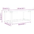 vidaXL Konferenčný stolík medovo-hnedý 110x55x45 cm borovicový masív