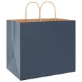 vidaXL Papierové tašky 250 ks s rúčkami modré 32x22x28 cm