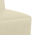 vidaXL Bezrúčková modulárna sofa jednotka 3 ks Krémová Umelá koža