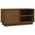 vidaXL TV skrinka medovo-hnedá 80x35x40,5 cm masívna borovica
