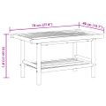 vidaXL Konferenčný stolík 70x40x35 cm bambus