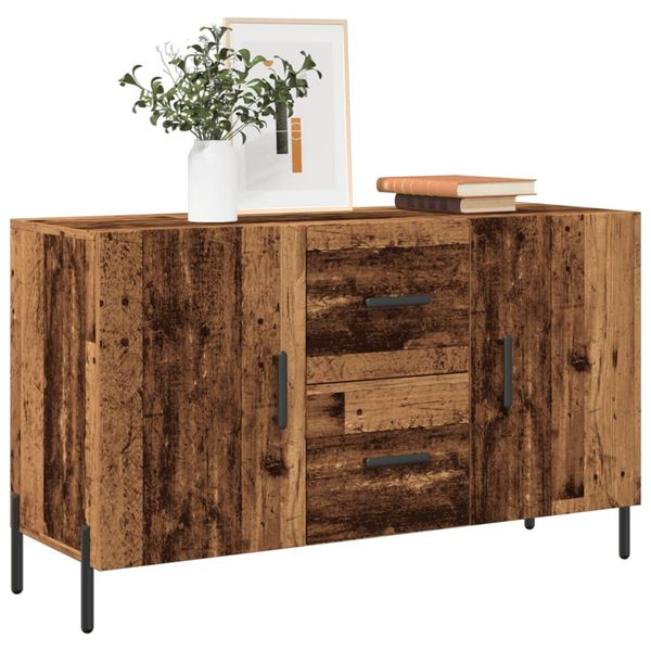 vidaXL Komoda čierna 100x36x60 cm kompozitné drevo