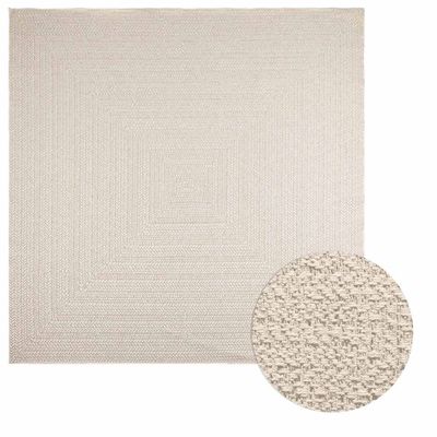 vidaXL Koberec ZIZUR 240x240 cm, jutový vzhľad, interiér a exteriér