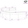 vidaXL Posteľ boxspring s matracom Tmavohnedá 180 x 200 cm Látka