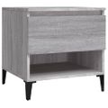 vidaXL Bočné stolíky 2 ks sivé sonoma 50x46x50 spracované drevo