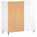 vidaXL Skrinka na platne lesklá biela 84,5x38x89 cm kompozitné drevo