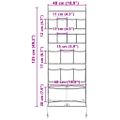 vidaXL Skladovacie vrece s úložiskom Čierna a modrá 125 x 48 cm oxford