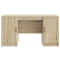 vidaXL Stôl Dub sonoma 142,5 x 50 x 75 cm Kompozitné drevo