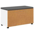 vidaXL Predsieňová lavica Biely 80 x 38 x 46 cm