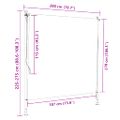vidaXL Vonkajšia roleta žlto-biela 200x270 cm látka a oceľ