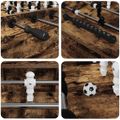 vidaXL Stolný futbal Údený Dub 146,5 x 74 x 85 cm Kompozitné drevo