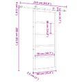 vidaXL Posuvné dvere 90 x 208 cm Borovicový masív Prírodná