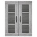 vidaXL Vysoká skrinka sivý dub sonoma 69,5x34x180 cm spracované drevo