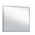 vidaXL Kúpeľňové nástenné zrkadlo s LED osvetlením 80x60 cm
