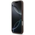 Guess 4G Double Card Triangle puzdro pre iPhone 17 Pro Max hnedá