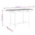 vidaXL Predlžovací záhradný stôl 110-160x80x75 cm masívny teak