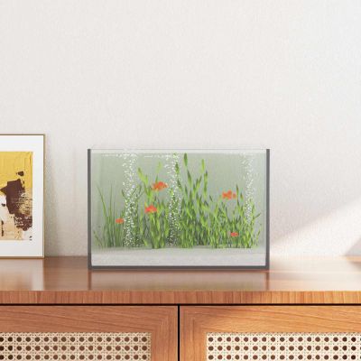 vidaXL Akvárium s úložiskom Priehľadná 30 x 20 x 20 cm Sklo