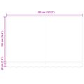 vidaXL Sklopná markíza Vínovo červená 350 x 200 cm látka
