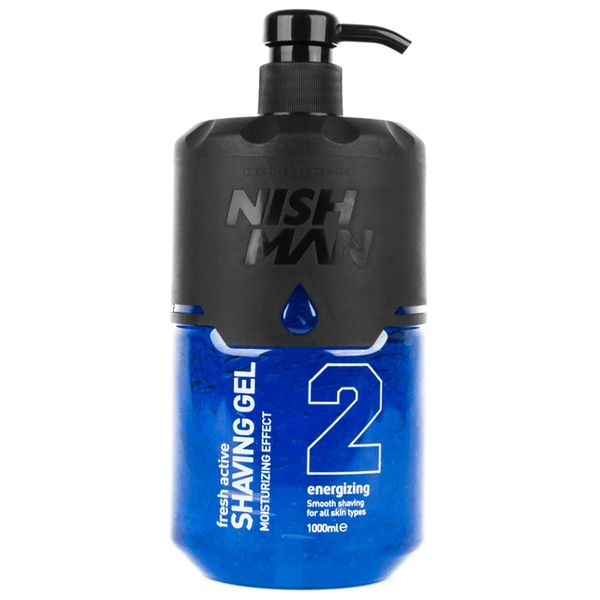 Gél na holenie NISH MAN Shaving gel Energizing 1000 ml