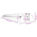vidaXL Fóliovník s oceľovým rámom zelený 96 m² 24x4x2 m