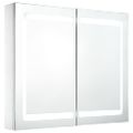 vidaXL LED kúpeľňová zrkadlová skrinka 80x12,2x68 cm