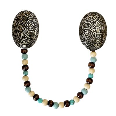 Vikingské brošne s korálkami