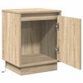 vidaXL Nočný stolík Sonoma dub 39 x 34,5 x 50 cm Kompozitné drevo