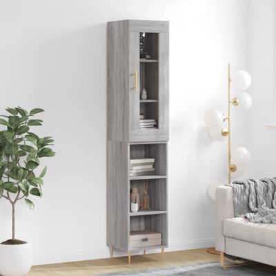 vidaXL Vysoká skrinka dub sonoma 34,5x34x180 cm spracované drevo