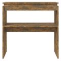 vidaXL Konzolový stolík dymový dub 80x30x80 cm spracované drevo