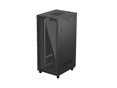 19'' Voľne stojúca racková skriňa 37u/800x1000 (flat pack) s presklenými dverami lcd čierna lanberg V2