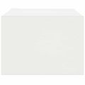 vidaXL TV skrinka s LED svetlami, biela 75x35,5x25 cm