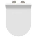 vidaXL WC sedadlo Nastaviteľná Biely 50 x 36,5 x 5 cm Polypropylén