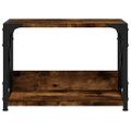 vidaXL Stojan na tlačiareň 2-posch. dymový dub 44x26x31,5cm kom. drevo