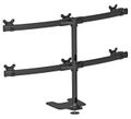 Neomounts FPMA-D700DD6/Držák displeje/na stůl/10-27"/stojan+průchodka/VESA 100X100/nosn. 6x8kg/6 displejů/černý Stojan, VESA, stolní, pro 6 plochých monitoru, úhloprícka 10"-27", náklon 180°, otácení 180°, rotace 360°, nosnost 48kg, cerný
