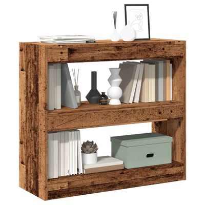 vidaXL Skriňa na knihy/Izbový prepážka Old Wood 80x30x72 cm