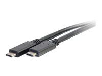 4K podpora - USB 3.1 (Gen 2) M/M - USB C kábel - USB kábel - USB-C (M) do USB-C (M) - USB 3.1 Gen 2 / Thunderbolt 3 - 1 m - čierna