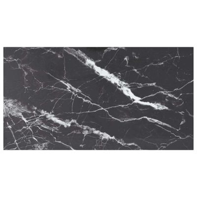 vidaXL Stolová doska čierna 120x65cm 8mm tvrdené sklo mramorový dizajn