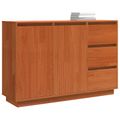 vidaXL Servírovacia skriňa so zásuvkou Hnedý dub 111 x 34 x 75 cm
