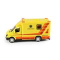 Auto ambulancia kov/plast 10 cm