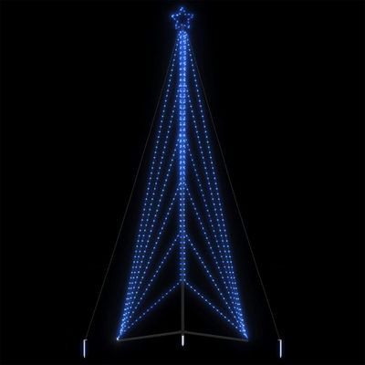 vidaXL LED vianočný stromček 861 LED modré 478 cm