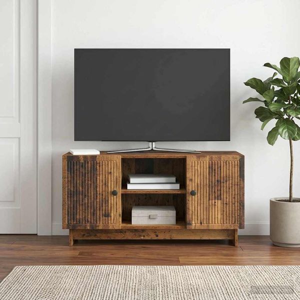 vidaXL TV skrinka 102 x 34,5 x 50 cm Staré drevo Kompozitné drevo