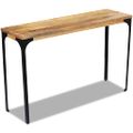 vidaXL Prístavný stolík z mangového dreva, 120x35x76 cm