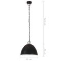 vidaXL Industriálna vintage závesná lampa 25W, čierna,okrúhla 31cm E27