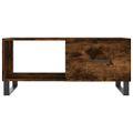 vidaXL Konferenčný stolík dymový dub 90x50x40 cm kompozitné drevo