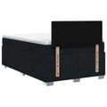 vidaXL Posteľ boxspring s matracom Čierna 120 x 200 cm Látka